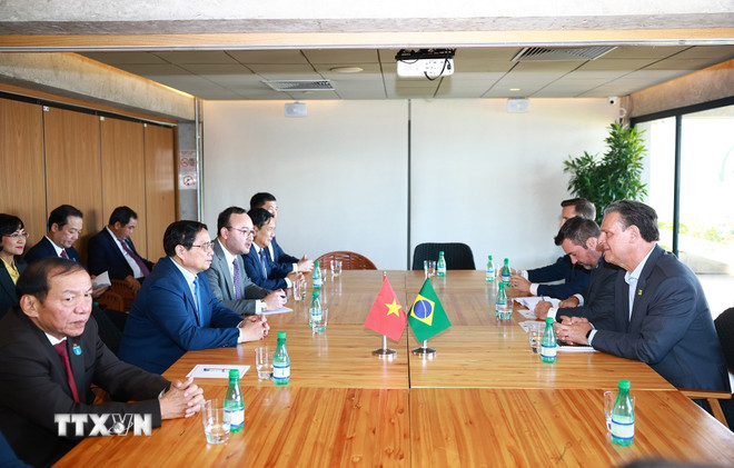 Thủ tướng Phạm Minh Chính tiếp Bộ trưởng Nông nghiệp Brazil -0