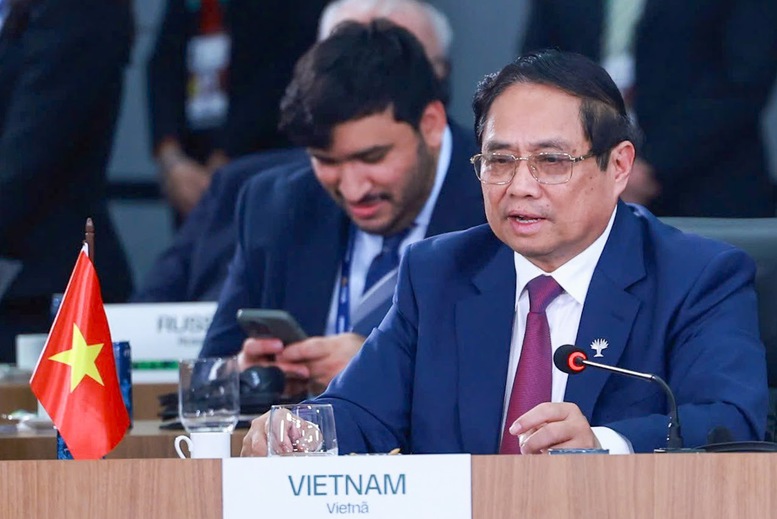 Thủ tướng nêu 3 đề xuất quan trọng tại Phiên thảo luận cấp cao BRICS mở rộng -0