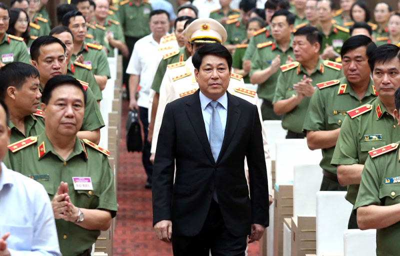 Chủ tịch nước Lương Cường dự, chỉ đạo Hội nghị sơ kết công tác Công an 6 tháng đầu năm 2025 -1