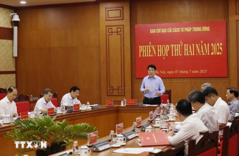 Chủ tịch nước chủ trì Phiên họp thứ hai Ban Chỉ đạo Cải cách tư pháp Trung ương -0