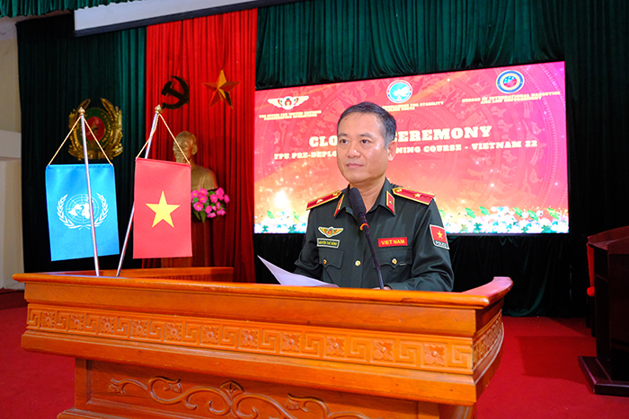 Tăng cường huấn luyện thực chiến cho cảnh sát gìn giữ hòa bình Việt Nam -0