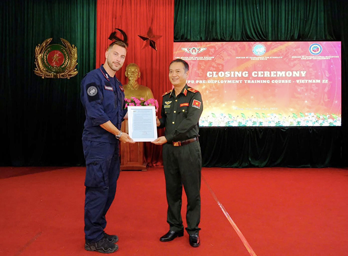 Tăng cường huấn luyện thực chiến cho cảnh sát gìn giữ hòa bình Việt Nam -0