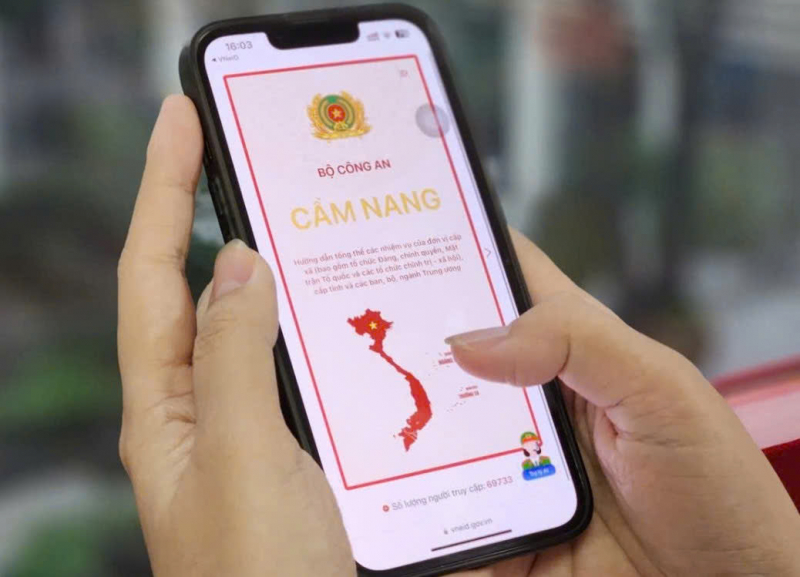Tiện ích trợ lý ảo AI trên VNeID tra cứu xã, phường mới -0