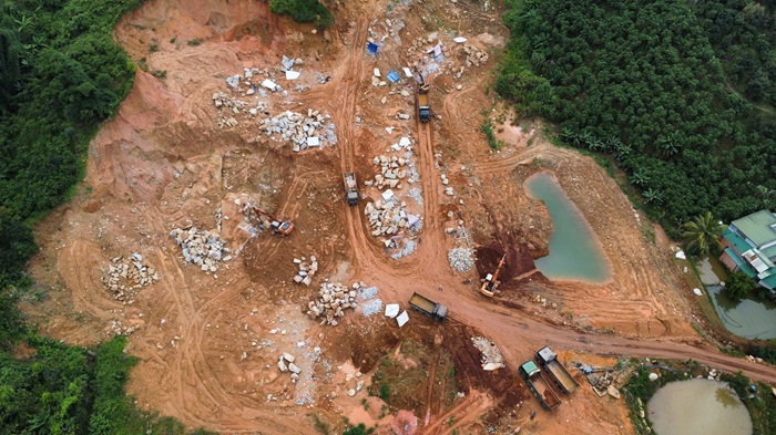 Xử lý nghiêm mỏ đá không phép Báo CAND phản ánh -0