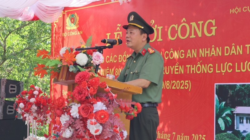 Bộ Công an khởi công xây nhà tặng hội viên Cựu CAND trên toàn quốc có hoàn cảnh khó khăn -0