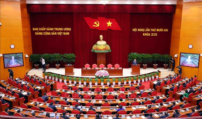 Ngày làm việc thứ hai và bế mạc Hội nghị lần thứ 12 Ban Chấp hành Trung ương Đảng khoá XIII -0