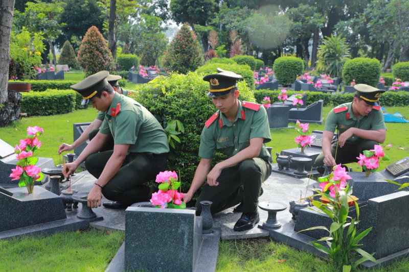 Tuổi trẻ CAND phía Nam với nhiều hoạt động tri ân các Anh hùng - Liệt sĩ -0