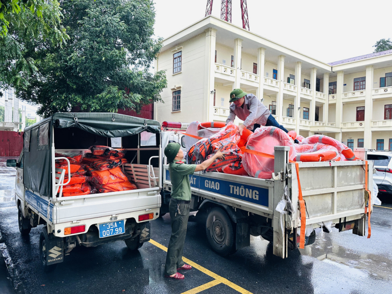 Công an tỉnh Ninh Bình chủ động phòng, chống cơn bão số 3 (cơn bão Wipha) -0