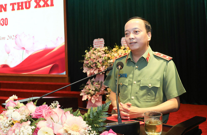 Đảng bộ Công an tỉnh Sơn La quyết tâm thực hiện thắng lợi các mục tiêu nhiệm kỳ 2025-2030 -1