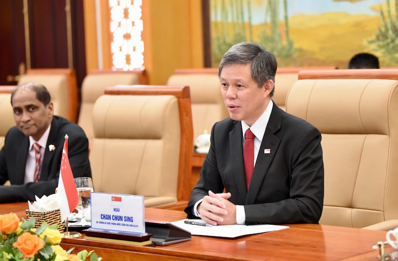 Đại tướng Phan Văn Giang chủ trì lễ đón Bộ trưởng Quốc phòng Singapore -0