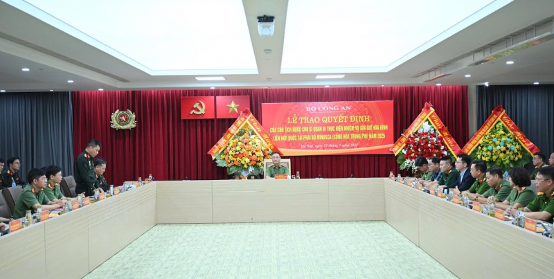 6 sĩ quan CAND thực hiện nhiệm vụ gìn giữ hòa bình tại Phái bộ MINUSCA -0