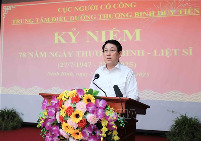 Chủ tịch nước Lương Cường: Chính sách ưu đãi người có công là nhiệm vụ thường xuyên, lâu dài -0