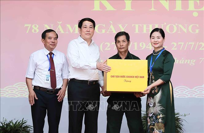 Chủ tịch nước Lương Cường: Chính sách ưu đãi người có công là nhiệm vụ thường xuyên, lâu dài -0