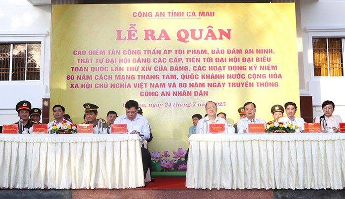 Công an tỉnh Cà Mau giữ vững ANTT, bảo vệ cuộc sống bình yên của nhân dân -0