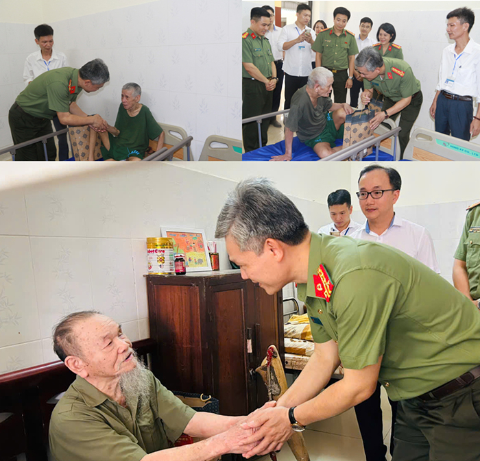 Công an tỉnh Thanh Hóa tri ân người có công nhân dịp 27/7 -0