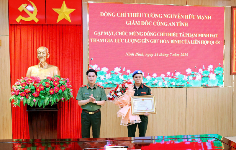 Công an Ninh Bình tự hào, vinh dự khi có 2 CBCS tham gia nhiệm vụ giữ gìn hoà bình Liên hợp quốc -0