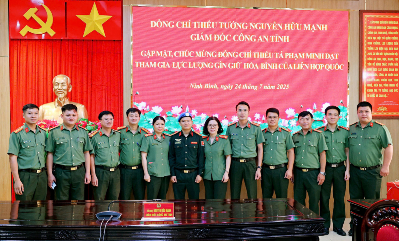 Công an Ninh Bình tự hào, vinh dự khi có 2 CBCS tham gia nhiệm vụ giữ gìn hoà bình Liên hợp quốc -0