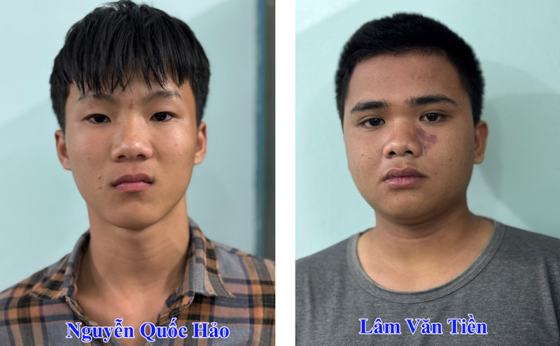 Cảnh sát hình sự Công an tỉnh Vĩnh Long truy bắt nóng 2 đối tượng cướp xe ôm -0