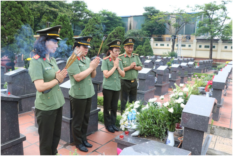 Cục Y tế Bộ Công an dâng hương tưởng niệm các Anh hùng, liệt sĩ -0
