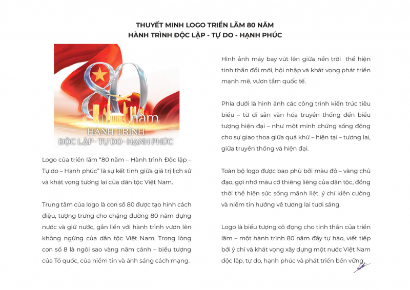 Công bố bộ nhận diện tuyên truyền triển lãm thành tựu đất nước dịp kỷ niệm 80 Quốc khánh -0