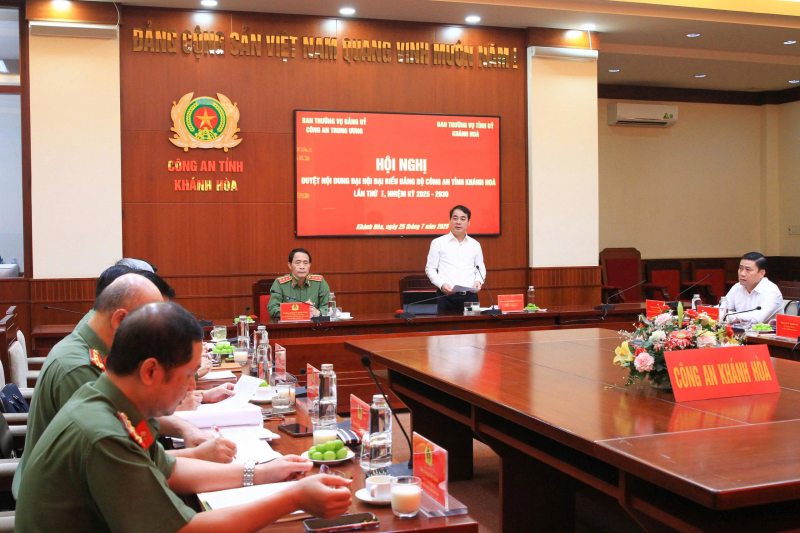 Đảng ủy Công an Trung ương và Tỉnh ủy Khánh Hòa kiểm tra công tác chuẩn bị Đại hội Đảng bộ Công an tỉnh nhiệm kỳ 2025–2030 -0