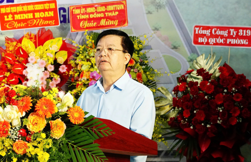 Đồng Tháp khởi công hai dự án quan trọng về giao thông và nhà ở xã hội -0