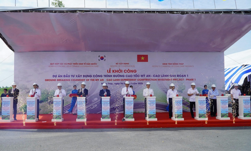 Đồng Tháp khởi công hai dự án quan trọng về giao thông và nhà ở xã hội -0