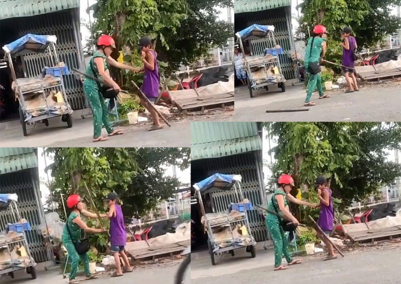Cô ruột đánh hai cháu dã man do không bán hết vé số -0