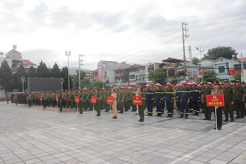 Công an Điện Biên ra quân cao điểm tấn công, trấn áp tội phạm -0