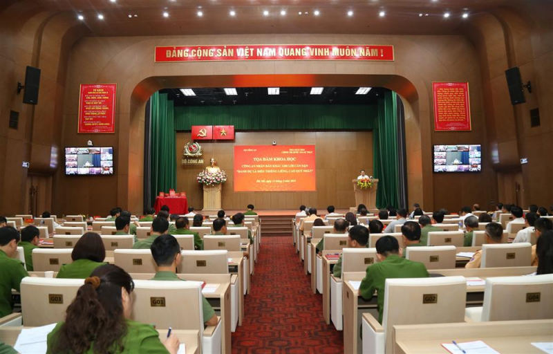 Đề xuất các quy định về quản lý hội thảo, tọa đàm khoa học trong CAND -0