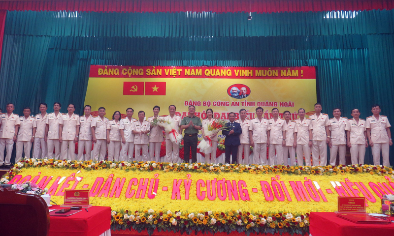 Thứ trưởng Phạm Thế Tùng chỉ đạo Đại hội Đảng bộ Công an tỉnh Quảng Ngãi -0