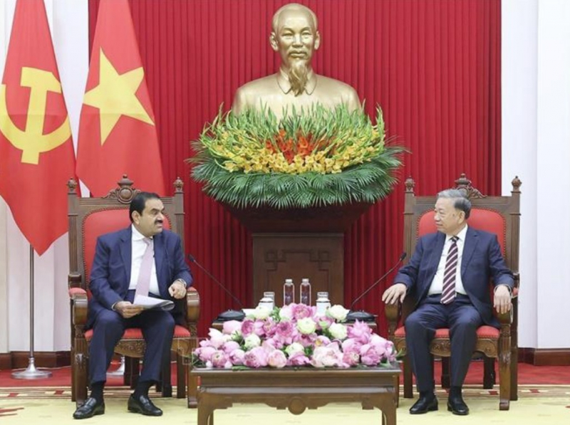 Tổng Bí thư Tô Lâm tiếp Chủ tịch Tập đoàn Adani Ấn Độ -0