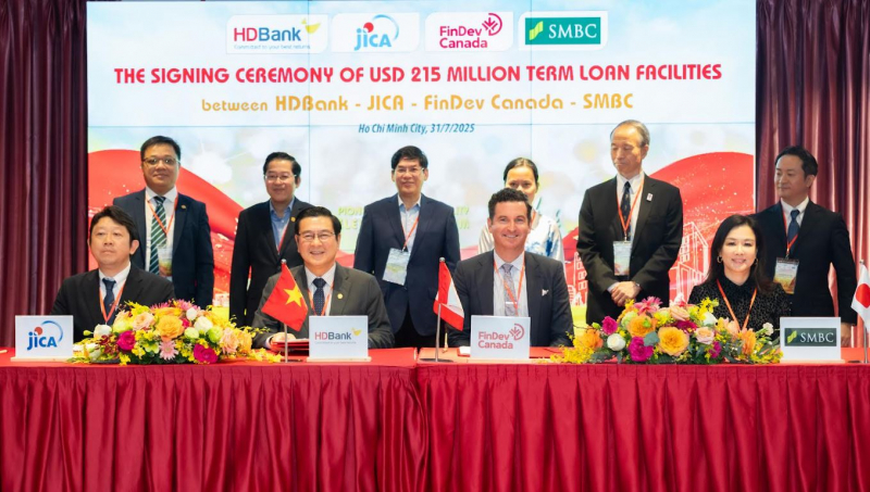 HDBank ký kết khoản vay hợp vốn trị giá 215 triệu USD với JICA, FinDev Canada và SMBC -0