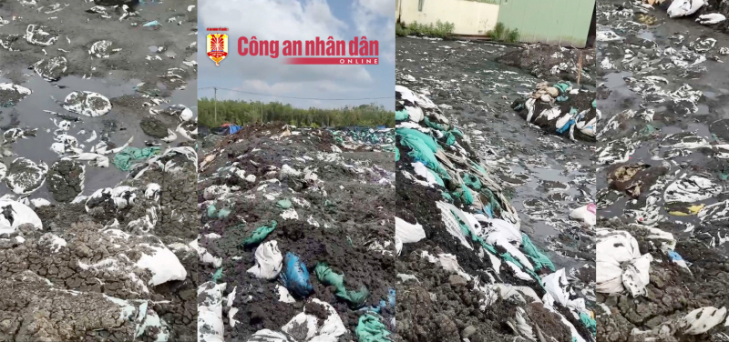 Bắt quả tang công ty sản xuất đất sạch tiếp nhận chất thải công nghiệp gây ô nhiễm môi trường -0