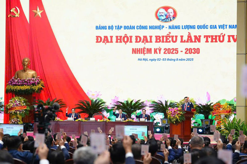 Đại hội Đảng bộ Tập đoàn Công nghiệp - Năng lượng Quốc gia Việt Nam lần thứ IV, nhiệm kỳ 2025 - 2030 thành công rực rỡ -1