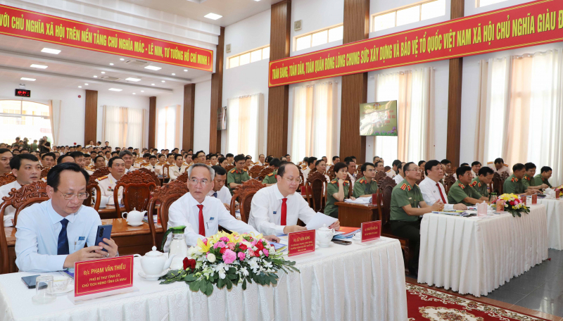 Thứ trưởng Phạm Thế Tùng dự Đại hội Đảng bộ Công an tỉnh Cà Mau -0