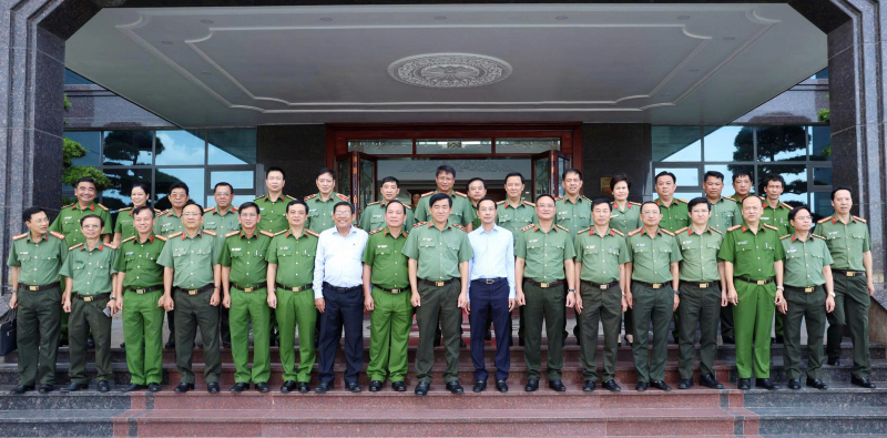 Thứ trưởng Phạm Thế Tùng làm việc với Công an tỉnh An Giang -0