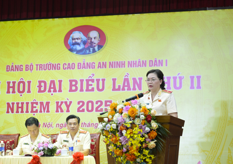 Trường Cao đẳng ANND đoàn kết, thống nhất thực hiện thắng lợi Nghị quyết đại hội đề ra -0