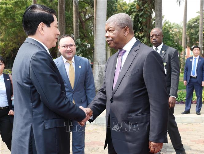 Lễ đón Chủ tịch nước Lương Cường thăm cấp Nhà nước Cộng hòa Angola -0