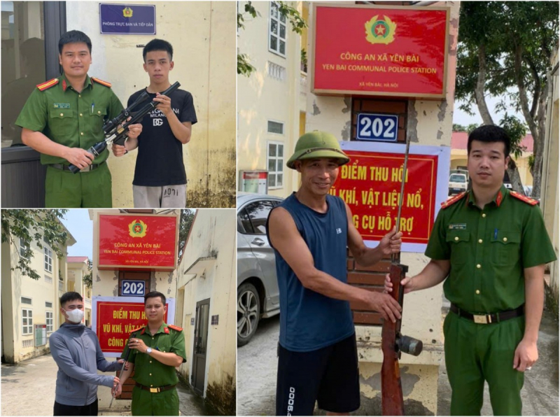 Cách làm sáng tạo trong vận động thu hồi vũ khí, vật liệu nổ, công cụ hỗ trợ của Công an Hà Nội -0