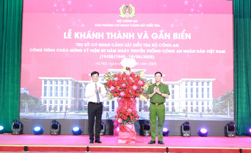 Khánh thành và gắn biển trụ sở Cơ quan CSĐT Bộ Công an -0