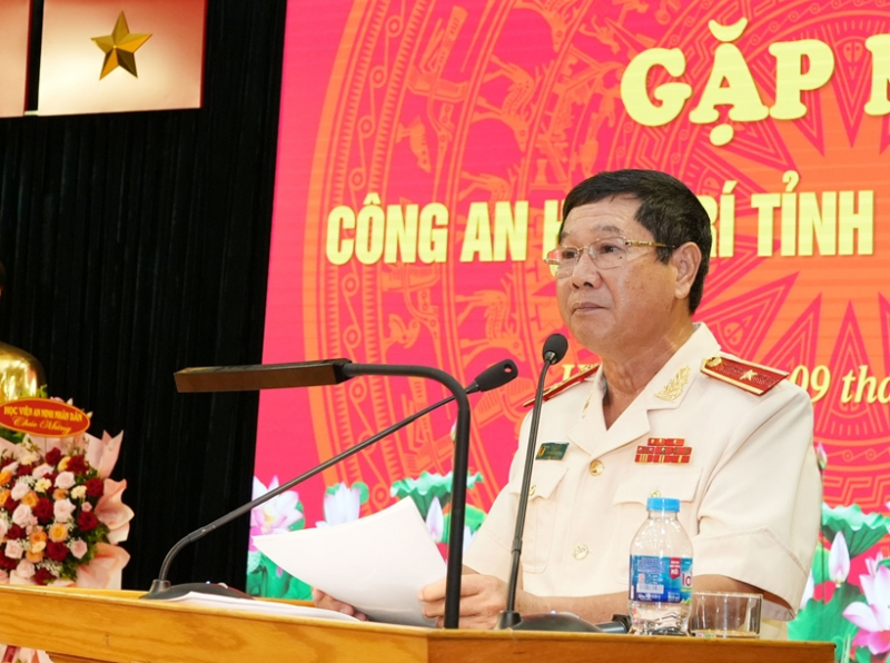 Gặp mặt cán bộ hưu trí Công an tỉnh Điện Biên và Lai Châu tại Hà Nội -0