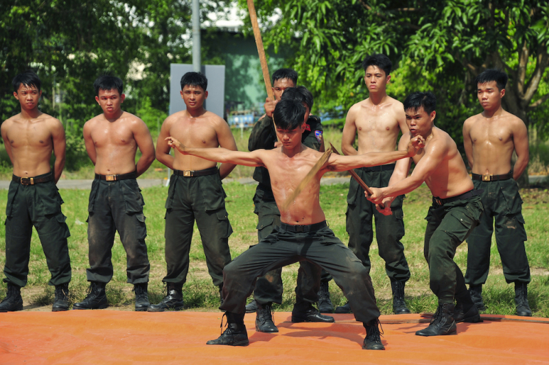 Mãn nhãn màn trình diễn của Cảnh sát cơ động Công an Đồng Tháp -1