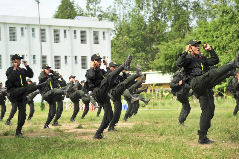 Mãn nhãn màn trình diễn của Cảnh sát cơ động Công an Đồng Tháp -0