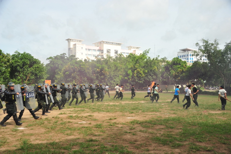 Mãn nhãn màn trình diễn của Cảnh sát cơ động Công an Đồng Tháp -1