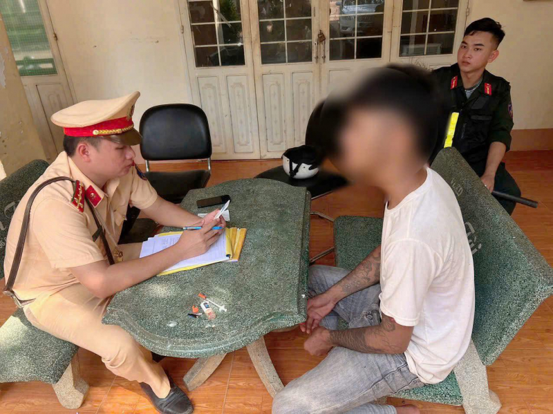 CSGT Công an tỉnh Đồng Nai phát hiện nhiều người lái xe dương tính ma tuý -0