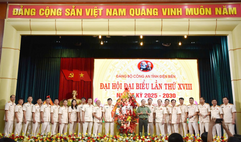 Đại hội Đảng bộ Công an tỉnh Điện Biên lần thứ XVIII thành công tốt đẹp -0