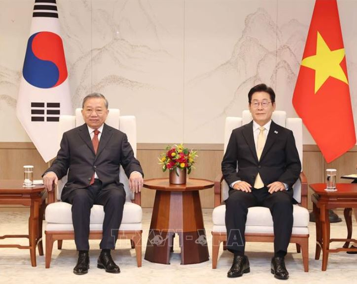 Tổng Bí thư Tô Lâm hội đàm với Tổng thống Hàn Quốc Lee Jae Myung  -0