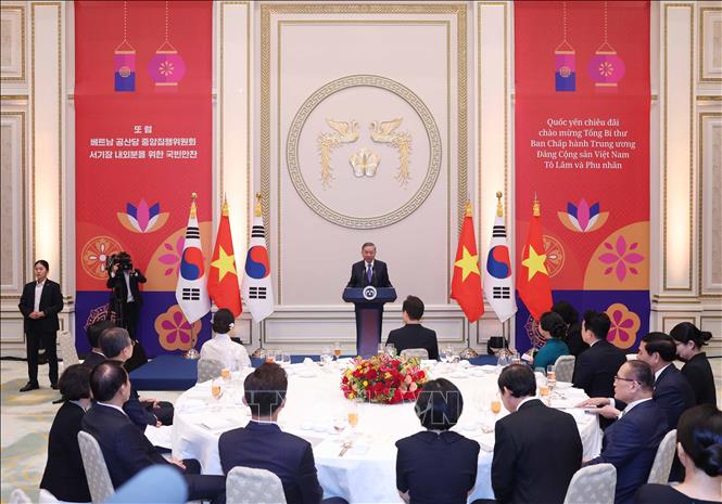 Tổng Bí thư Tô Lâm dự chiêu đãi cấp Nhà nước do Tổng thống Hàn Quốc chủ trì -0