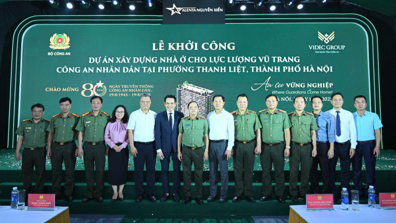 Bộ Công an khởi công dự án xây dựng nhà ở cho cán bộ, chiến sĩ -0